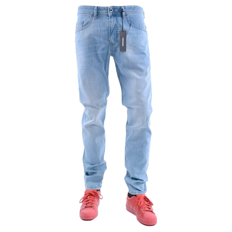 DIESEL THOMMER 084QN Mens Denim Jeans Plain Stretch Slim Fit Skinny Casual Pant