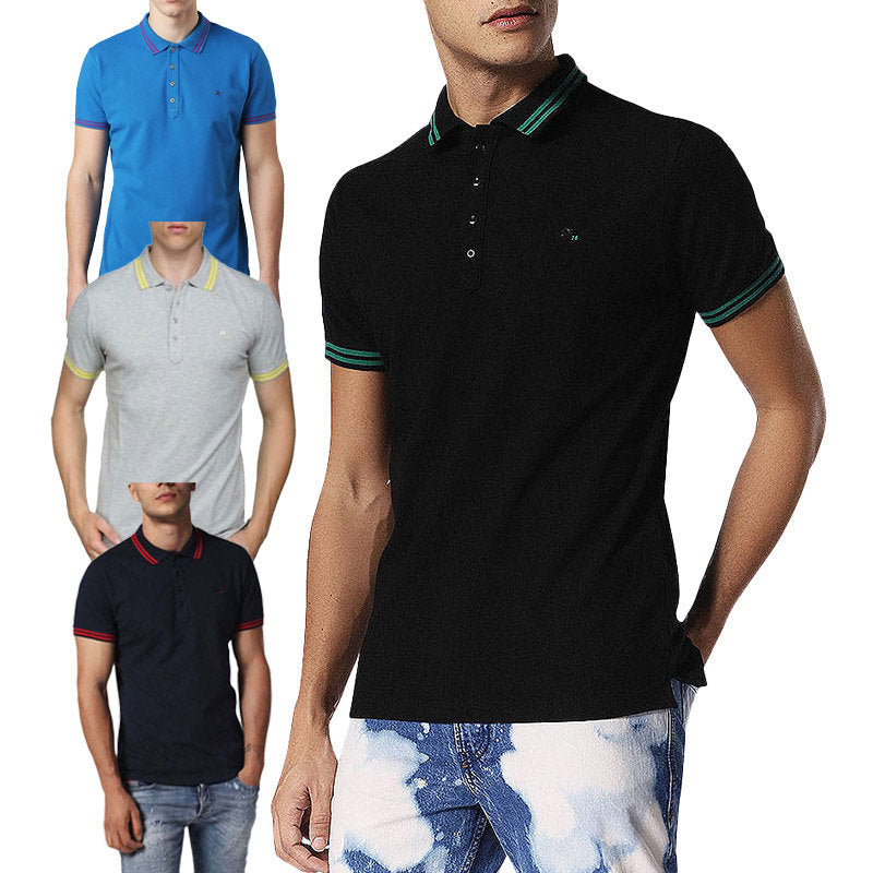 DIESEL T RANDY Mens Polo Shirt Classic Golf T-Shirt Casual Summer Polo Tees