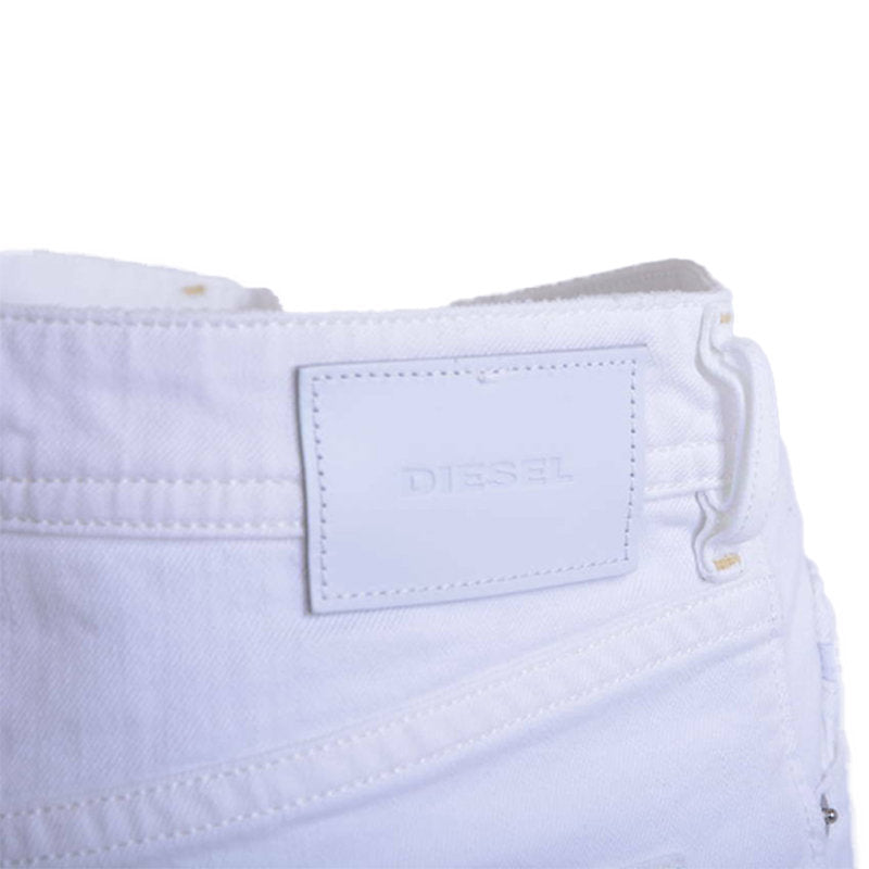 DIESEL BUSTSHORT 0689H Mens Denim Shorts Regular Slim White Summer Half Pants 29