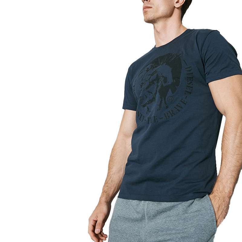 DIESEL T DIEGO FO Mens T Shirts Short Sleeve Crew Neck Casual Summer Cotton Tee