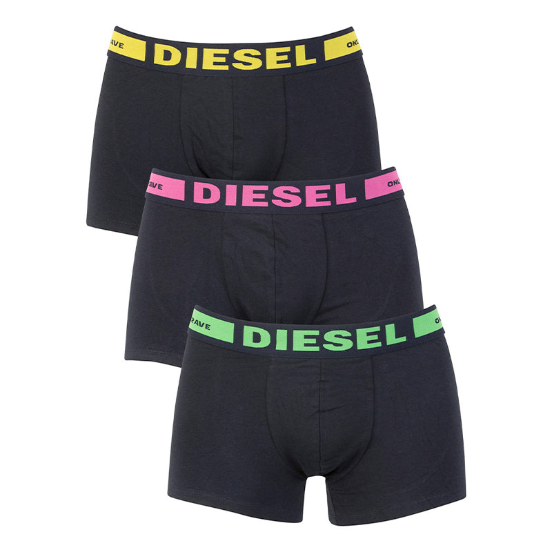 DIESEL SEASONAL EDITION Mens Boxer Cotton 3 Pack Underwear Trunks GiftBox