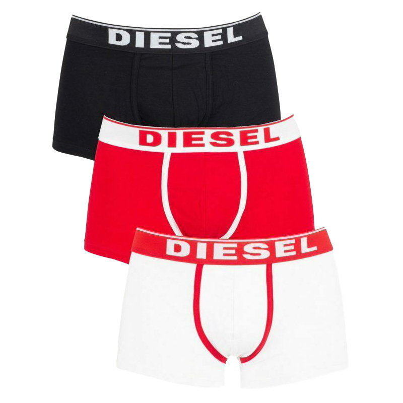 DIESEL UMBX DAMIEN Fresh & Bright Mens Boxer Trunks Underwear 3X Pack Stretch