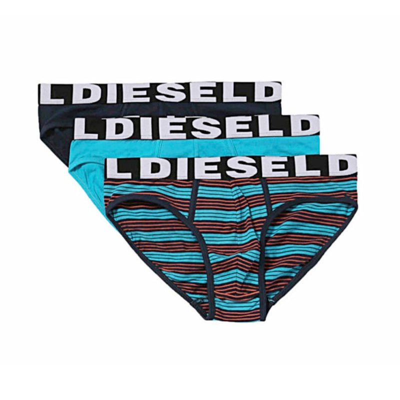 DIESEL UMBER ANDER Mens Bikini Briefs Swim Boxer Trunks Cotton 3x Pack Underwear