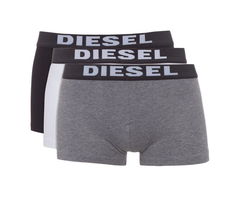 DIESEL UMBX ROCCO Mens Boxer Trunks Cotton Underwear 3X Pack Shorts