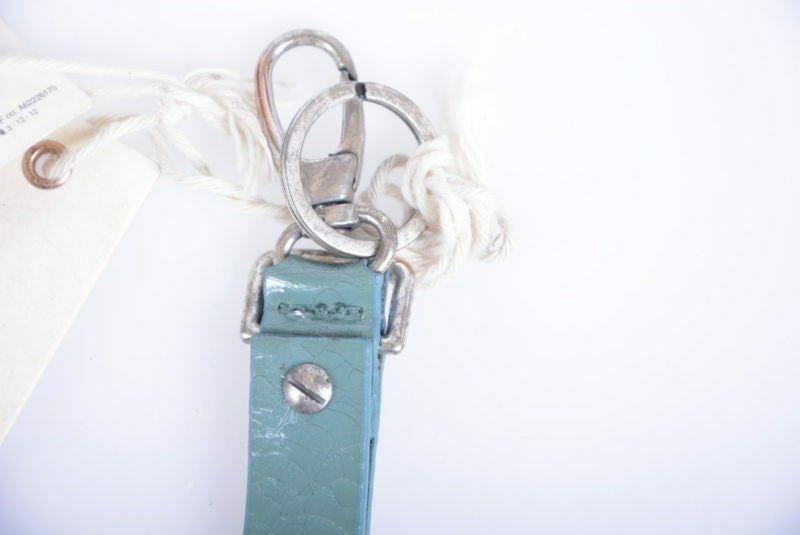 DIESEL ANIBO Unisex Keyring Genuine Leather Vintage Fob Hook Key Holder Italy