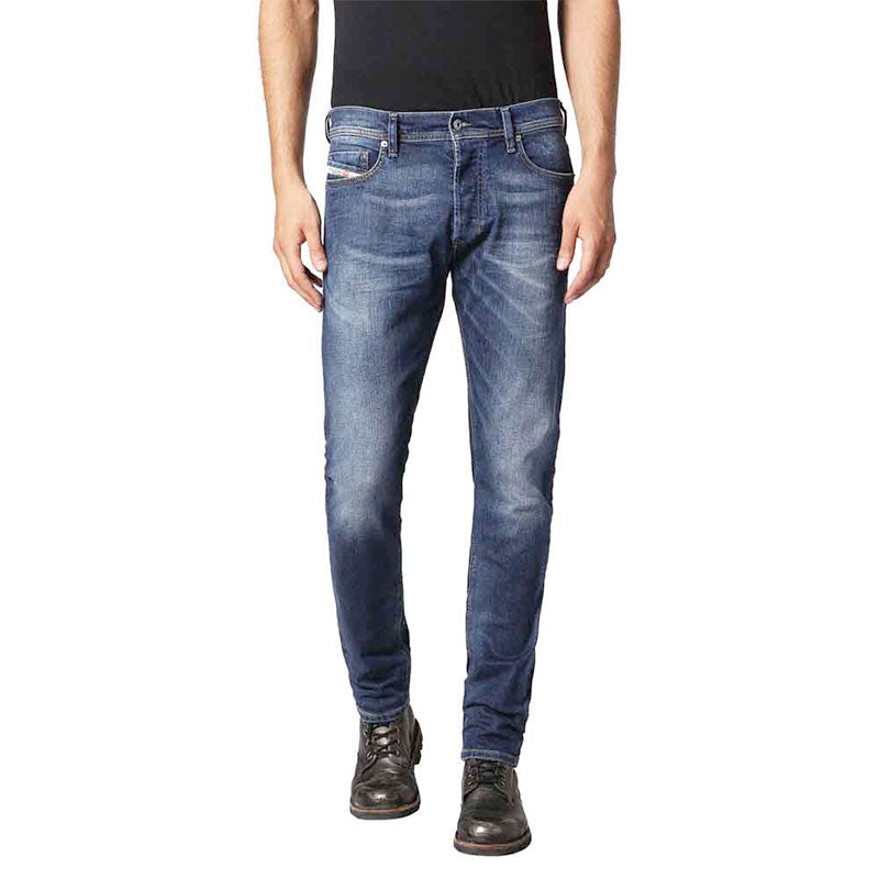 DIESEL TEPPHAR 084HV Mens Denim Jeans Stretch Slim Fit Dark Blue Casual Pant W27