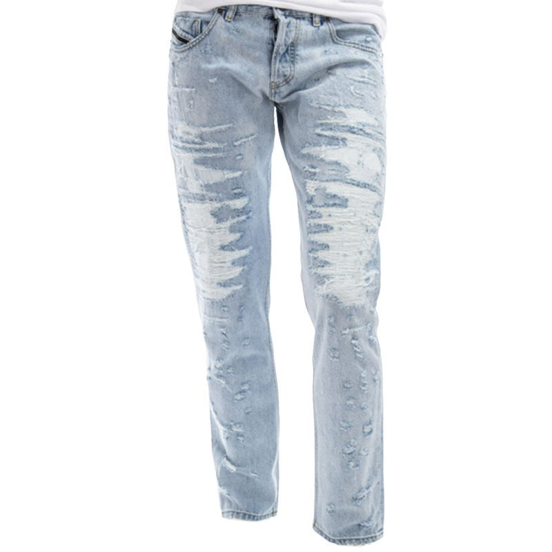 DIESEL BLACK GOLD TYPE-2813 BG8H8 Mens Denim Jeans Distressed Regular Slim Fit