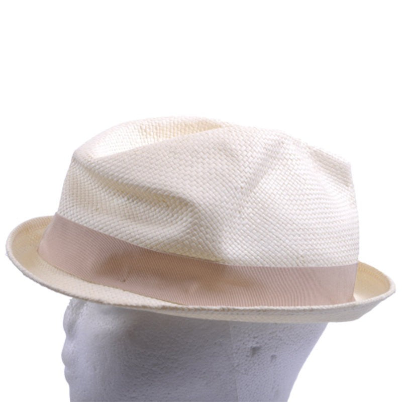 DIESEL CRUMYKO Womens Straw Fedora Cowboy Hat Band Summer Hawkins Sun Cap Italy