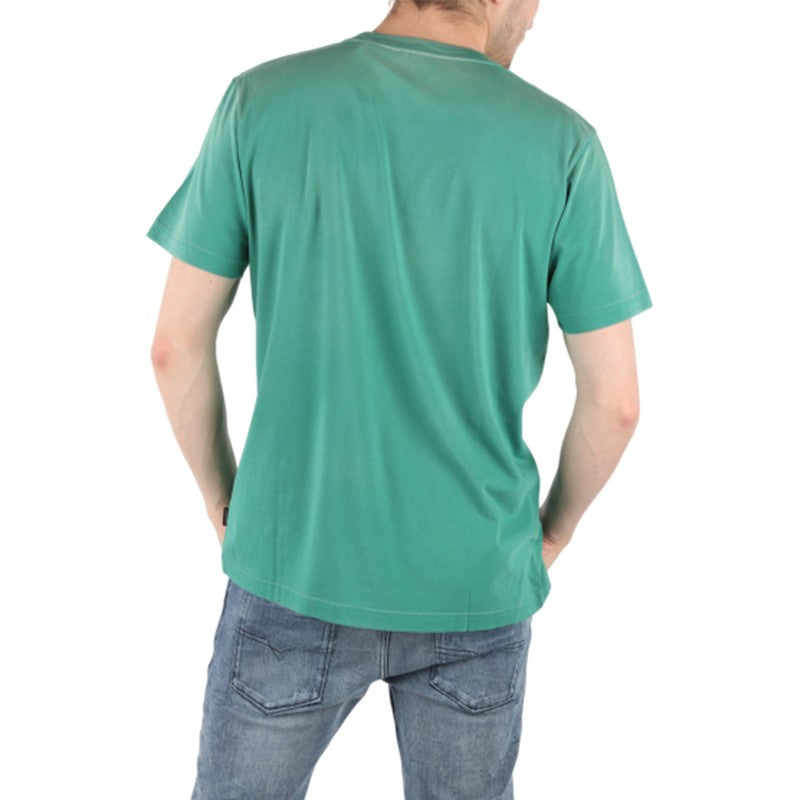 DIESEL T JOE ST 0BARK 5HB Mens T-shirt Crew Neck Printed Casual Summer Green Tee