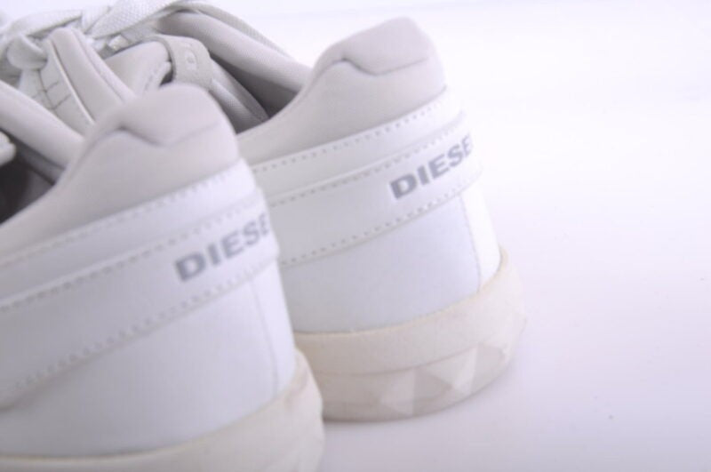 DIESEL S STUDDZY Mens Trainers High Neck Sneakers EU 46 Leather Shoes RRP £199