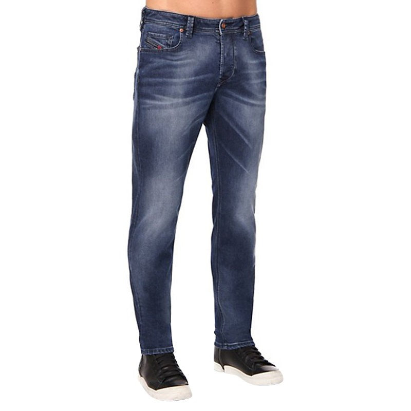 DIESEL LARKEE BEEX 084NS Mens Denim Jeans Regular Slim Tapered Faded Pants