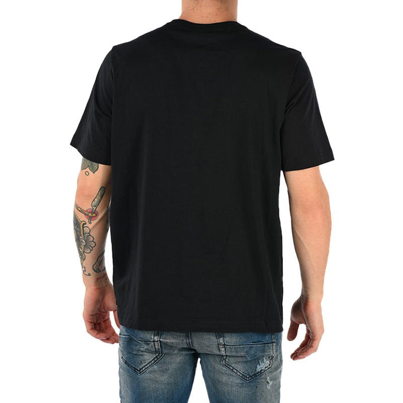 DIESEL T JUST WN Mens T Shirts Short Sleeves Crew Neck Casual Cotton Black Tees