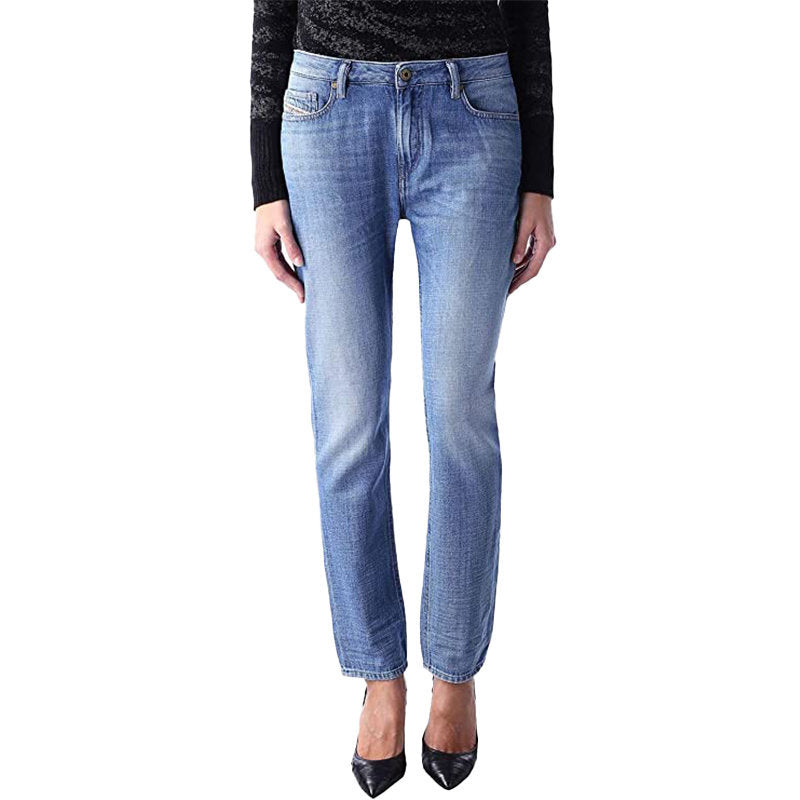 DIESEL RIZZO 0847R Womens Denim Jeans Regular Slim Fit Low Waist Casual Trouser