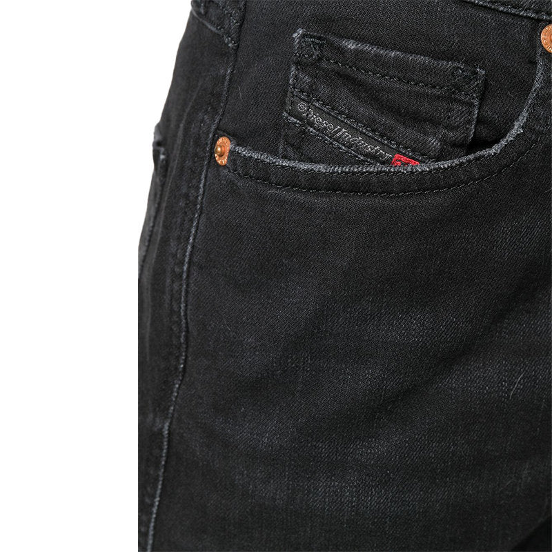 DIESEL ALYS 069BG Womens Jeans Denim Regular Straight Regular Waist Fit Pants