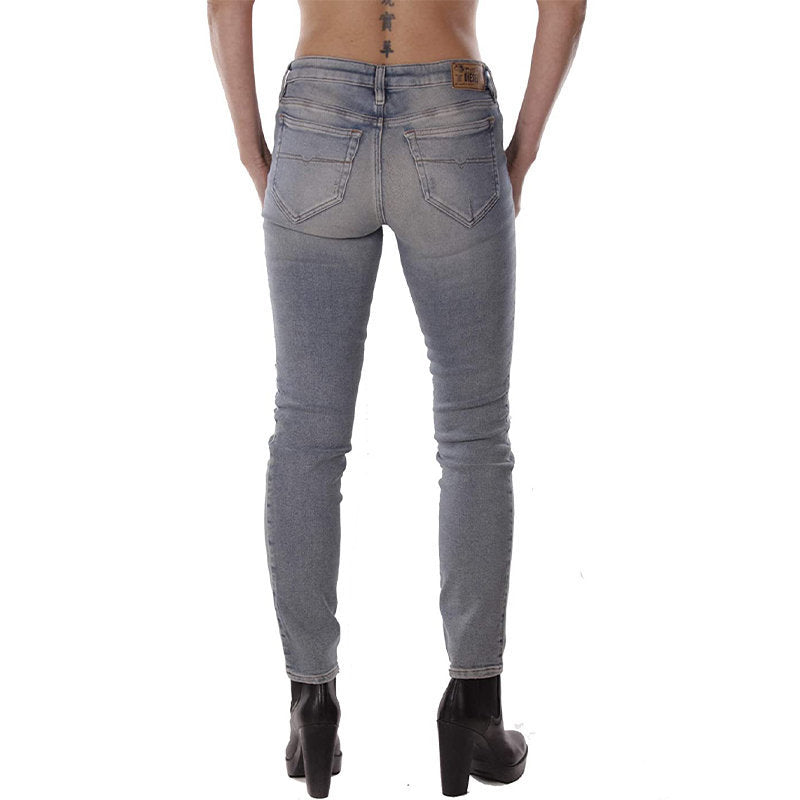 DIESEL SKINZEE-XP R8Y40 Womens Jeans Super Skinny Regular Waist Fit Pants