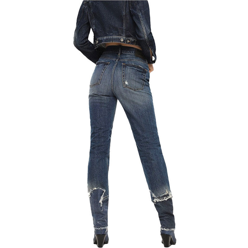 DIESEL ARYEL 080AH Womens Jeans Denim Regular Straight Regular Waist Fit Pants