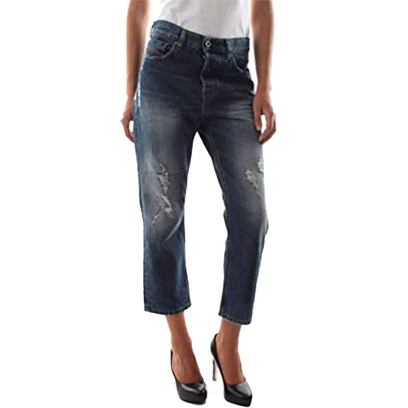 DIESEL ARYEL 084XD Womens Jeans Denim Regular Straight Regular Waist Fit Pants