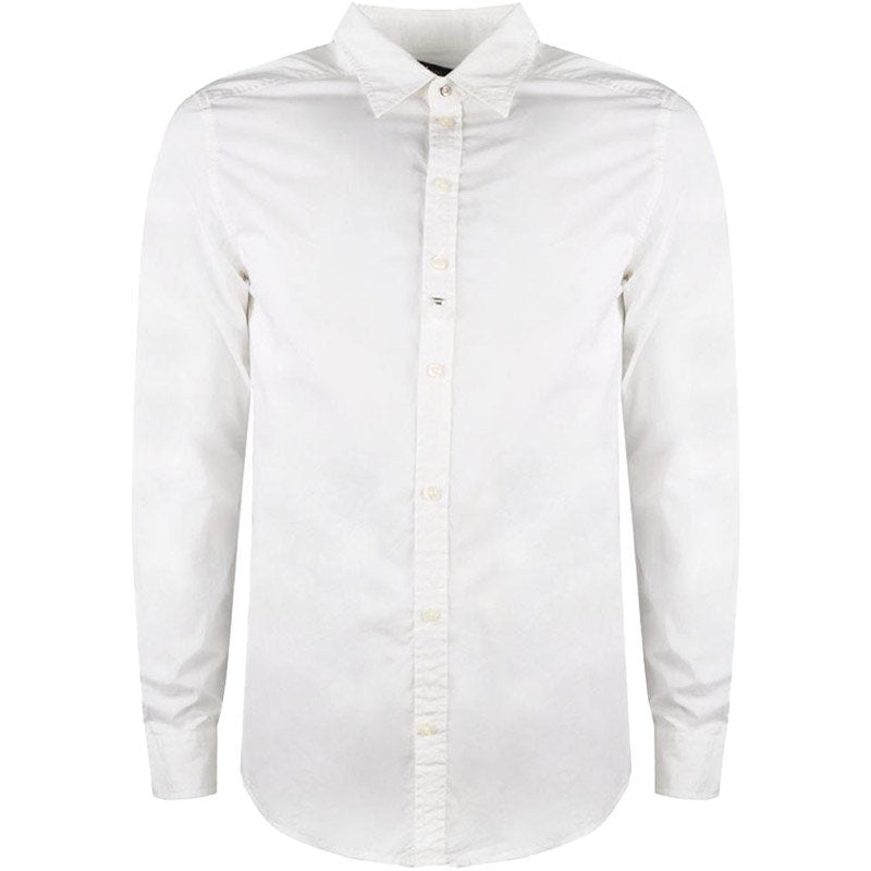DIESEL R SGHEI Mens Shirt Slim Fit Casual Cotton Long Sleeve Outwear Work Office