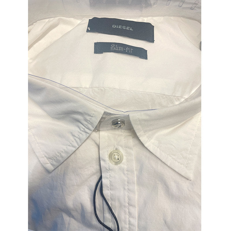 DIESEL R SGHEI Mens Shirt Slim Fit Casual Cotton Long Sleeve Outwear Work Office