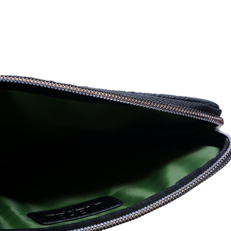 DIESEL CROCK MOOD Mens I-Pad Carry Case Synthetic Zipper Casual Mini Bag Black
