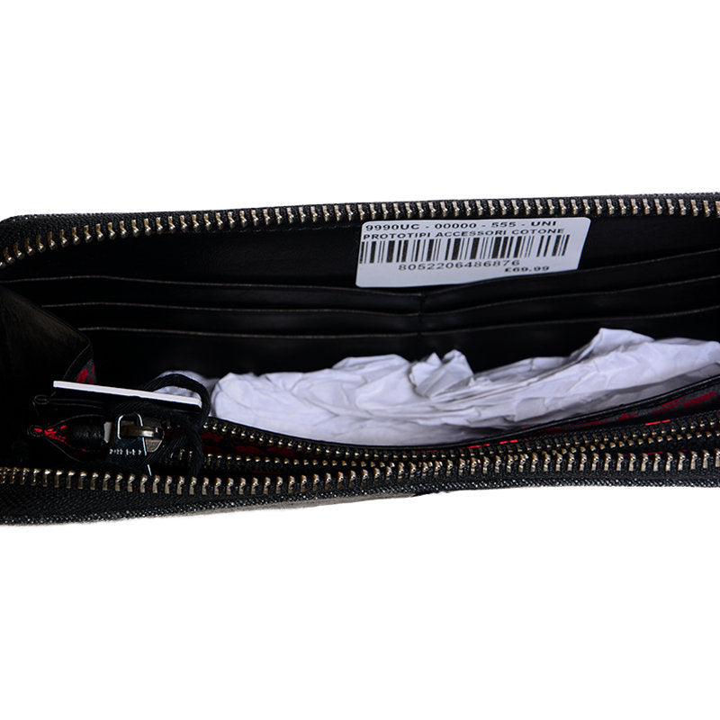 DIESEL PROTOTIPI Womens Wallet Cotton Zipper Purse Credit Card Casual Mini Bag