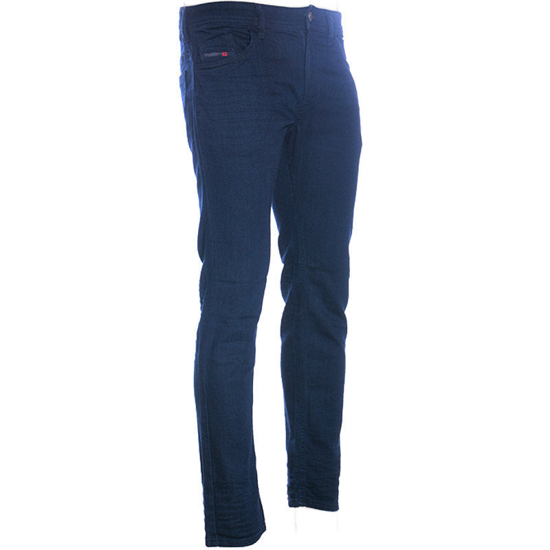 DIESEL THOMMER 085AQ Mens Jeans Stretchy Regular Slim Fit Denim Pants Dark Blue