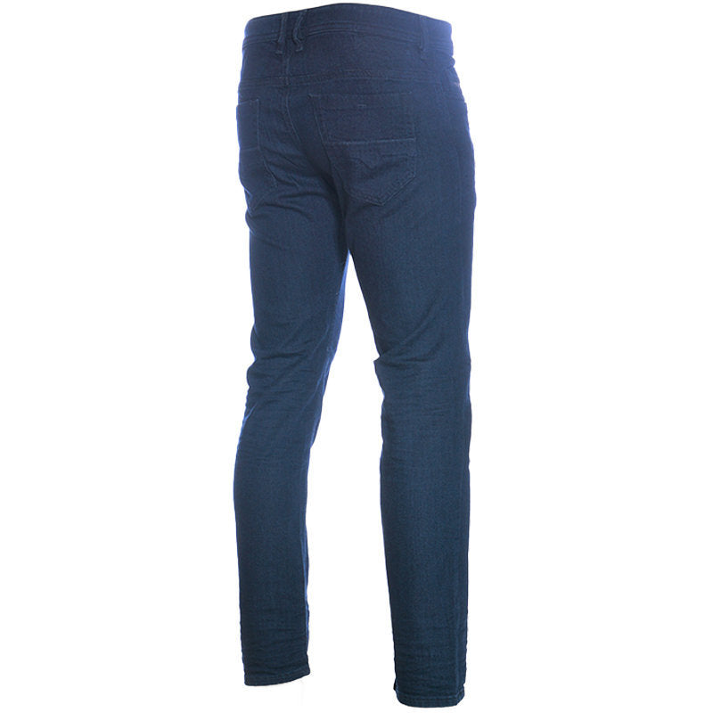 DIESEL THOMMER 085AQ Mens Jeans Stretchy Regular Slim Fit Denim Pants Dark Blue