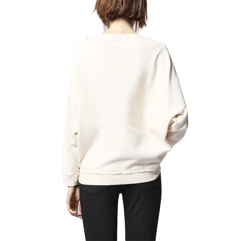 DIESEL F GERTRUDE Z Womens Oversize Sweatshirts Casual Jumper Cotton Cardigan