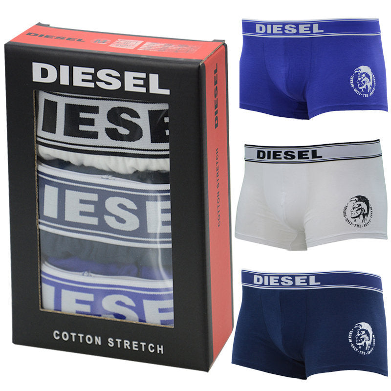 DIESEL Mens Boxer Trunks Stretch 3 Pack Boxer Shorts High Quality Underwear GIFT
