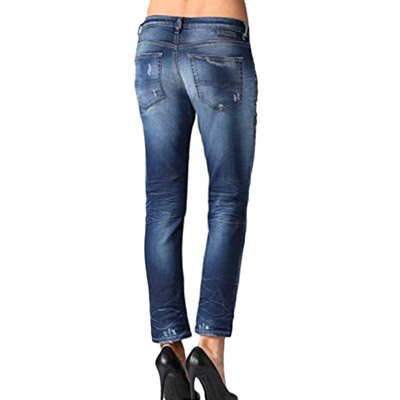 DIESEL RIZZO NE 0670U Womens Denim Sweat Jogg Jeans Trouser Stretch Casual Pants