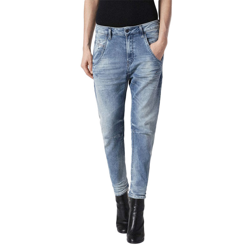 DIESEL FAYZA-NE 0855C Womens Denim Jeans Regular Tapered Leg Casual Jogg Pants
