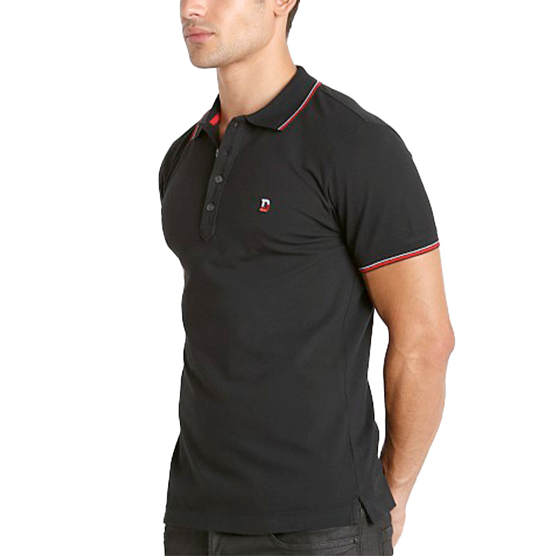 DIESEL T SKIN 00MXZ Mens Polo T Shirts Short Sleeve Classic Cotton Golf Tee M