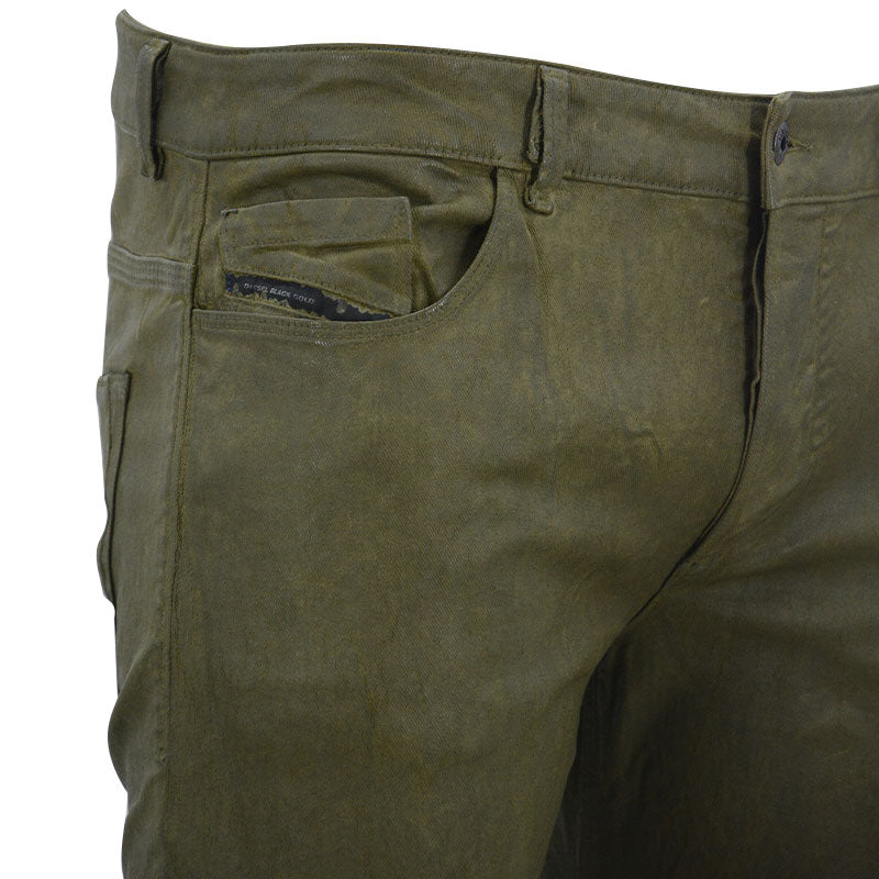 DIESEL TYPE 241 BG63B Mens Jeans Tapered Leg Olive Casual Denim Pants