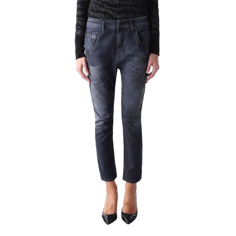DIESEL FAYZA 0847Q Womens Denim Jogg Jeans Regular Slim Fit Cropped Leg Pant New