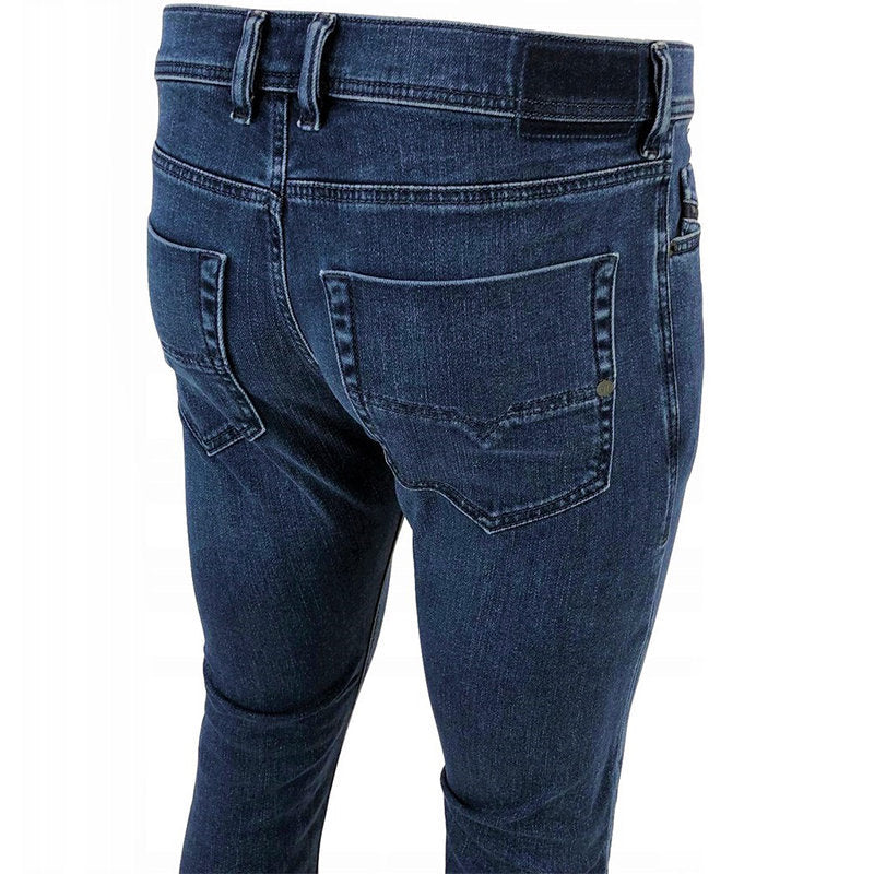 DIESEL TEPPHAR 084EH Mens Denim Jeans Cotton Slim Fit Carrot Blue Casual Pants