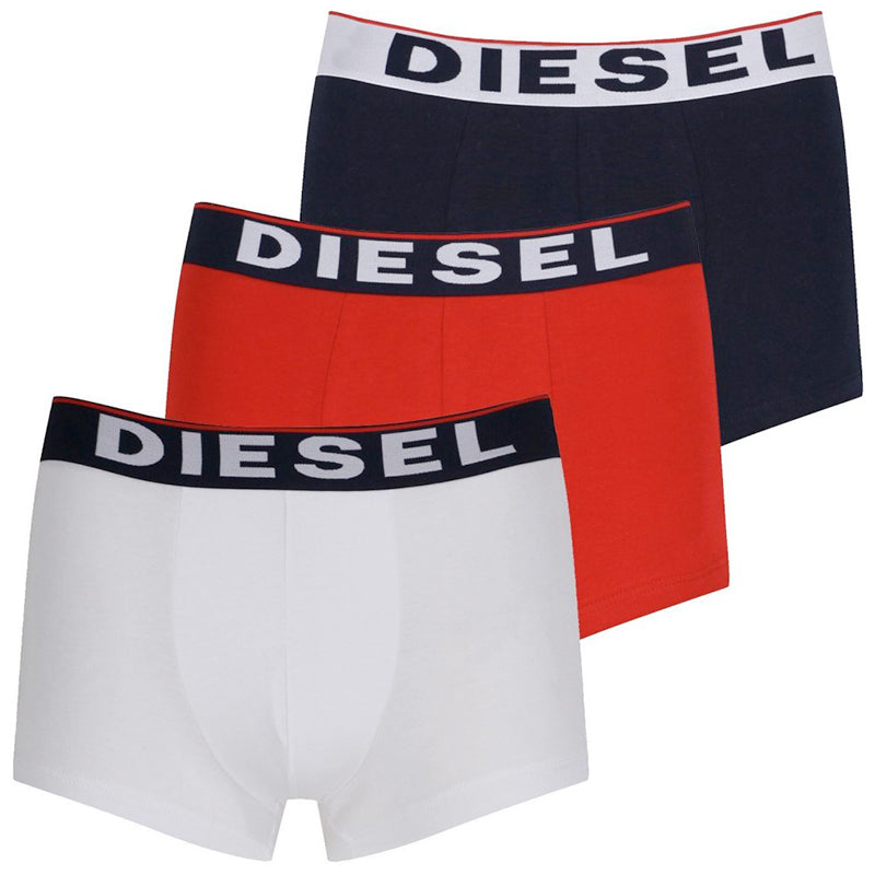 DIESEL Mens Boxer Trunks Cotton Shorts 3 Pack Soft High Quality Underwear GIFT