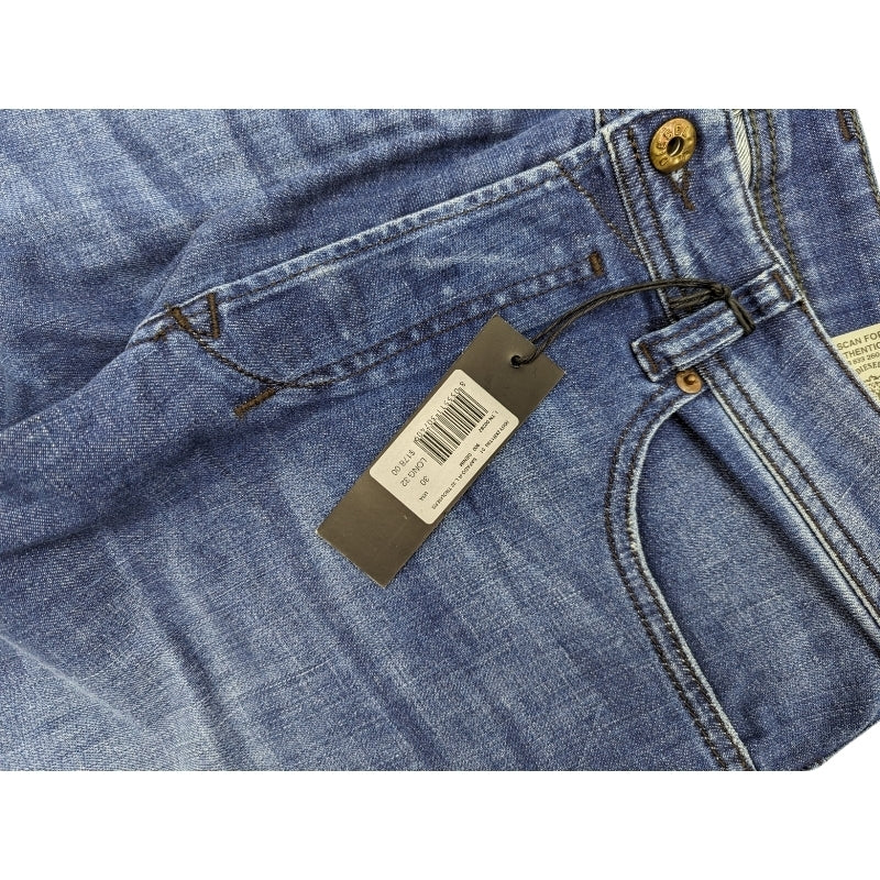 DIESEL SAFADO R1T88 Mens Denim Jeans Regular Slim Fit Straight Casual Blue Pants