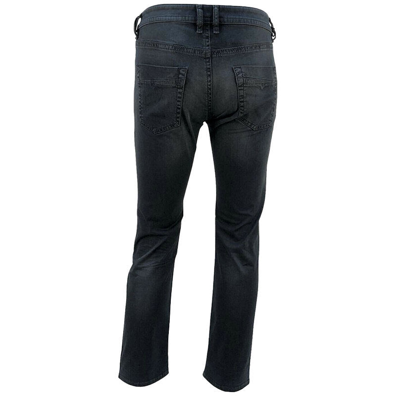 DIESEL AKEE 0681H Mens Denim Jeans Regular Slim Tapered Stretch Dark Blue Pants