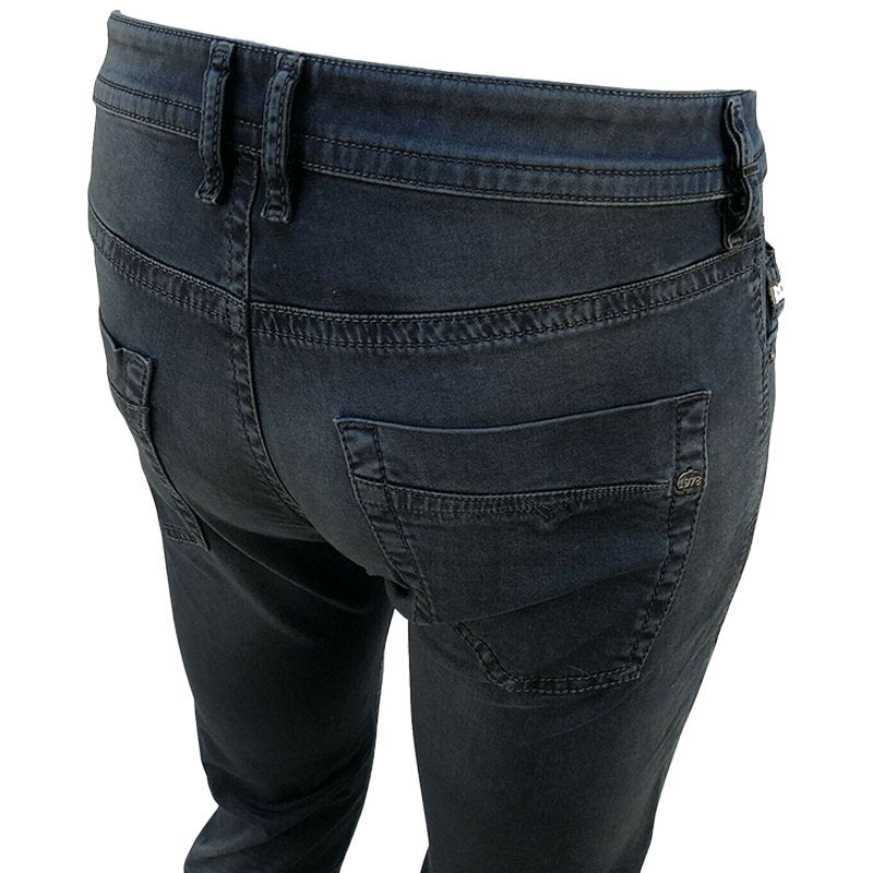 DIESEL AKEE 0681H Mens Denim Jeans Regular Slim Tapered Stretch Dark Blue Pants