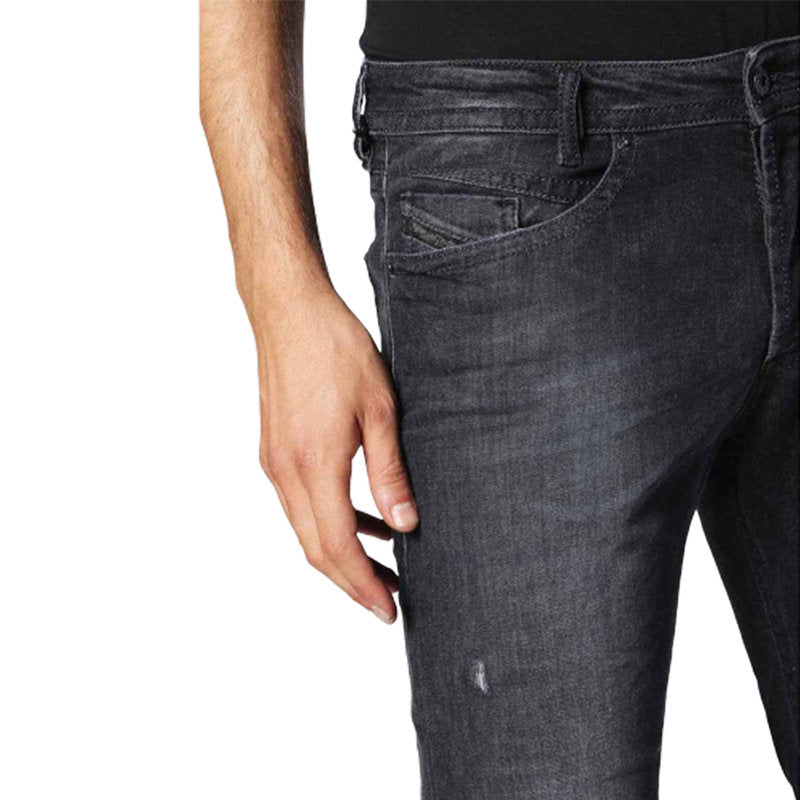 DIESEL AKEE 0683Q Mens Denim Jeans Stretch Regular Slim Tapered Casual Pants