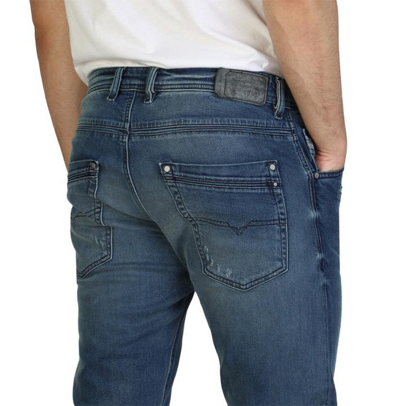 DIESEL KRAYVER RN48V Mens Denim Jeans Regular Slim Tapered Distress Casual Jeans