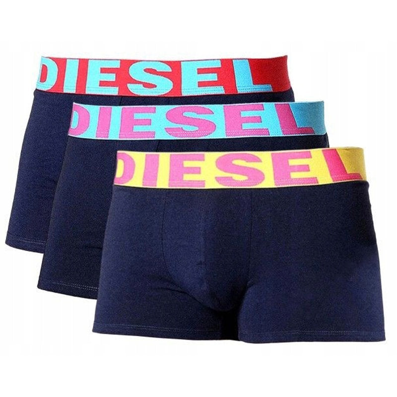 DIESEL Mens Trunks Boxer Shorts Underwear Pack of 3 High Quality Mens Trunk