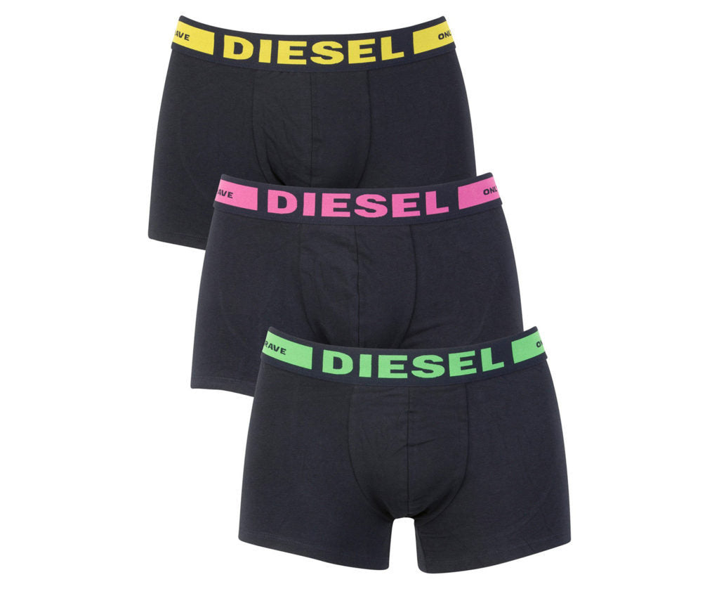 DIESEL Mens Trunks Boxer Shorts Underwear Pack of 3 High Quality Mens Trunk