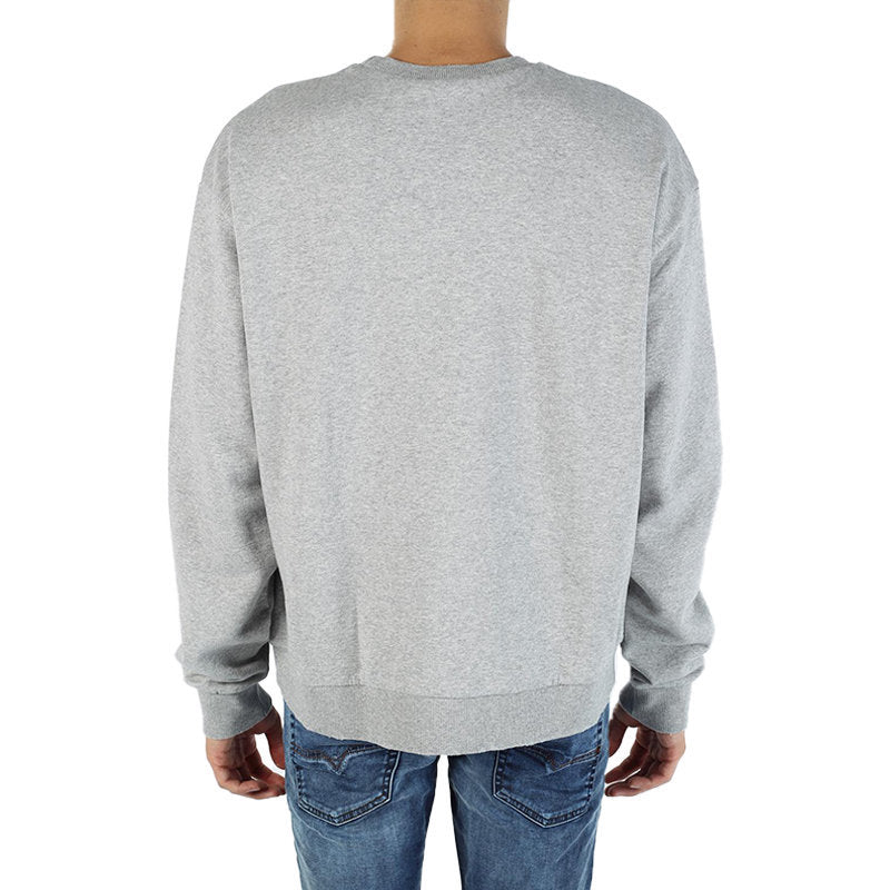 DIESEL S POND GR Mens Oversized Sweatshirt Crew Neck Winter Pullover Jumper Grey