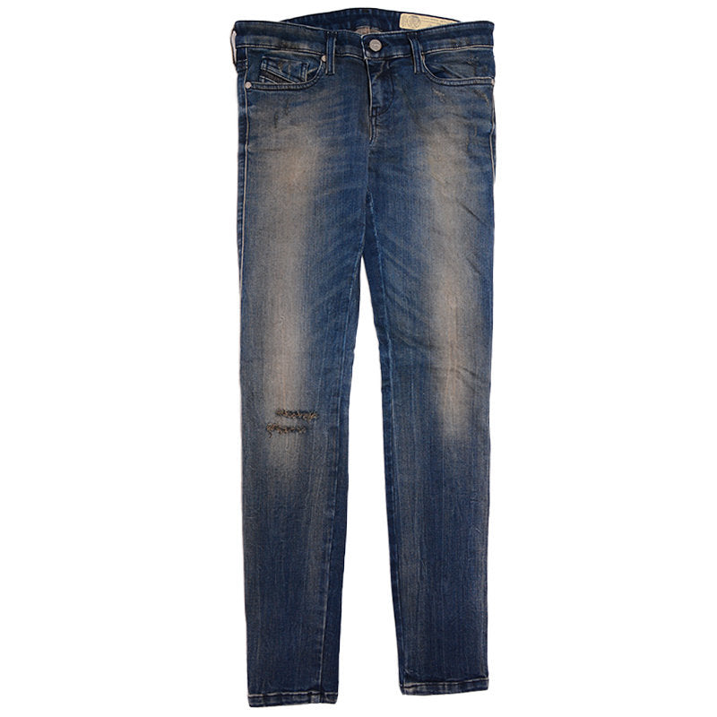 DIESEL SKINZEE LOW S R70X8 Womens Denim Jeans Casual Pant Slim Fit Blue Trouser