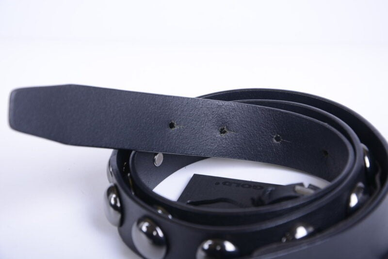 DIESEL BLACK GOLD BALCAR Womens Belts Genuine Cowhide Leather Black